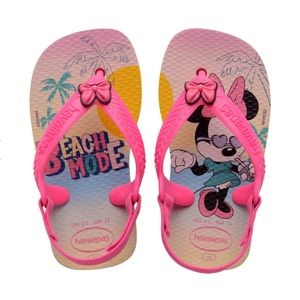 Havaianas Size 6C Minnie Mouse Flip Flops